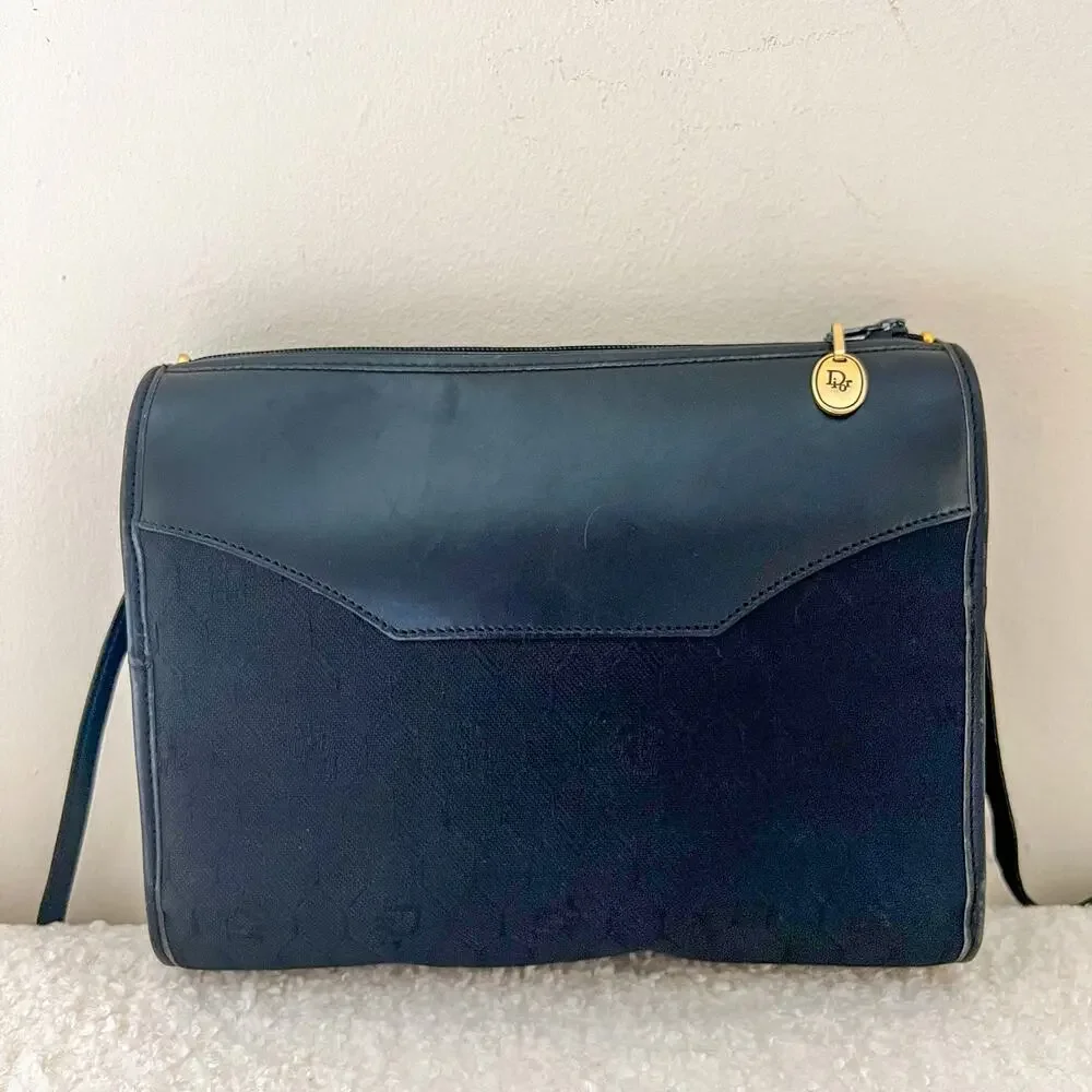 DIOR Black Canvas and Leather Crossbody Bag - Picture 2 of 12